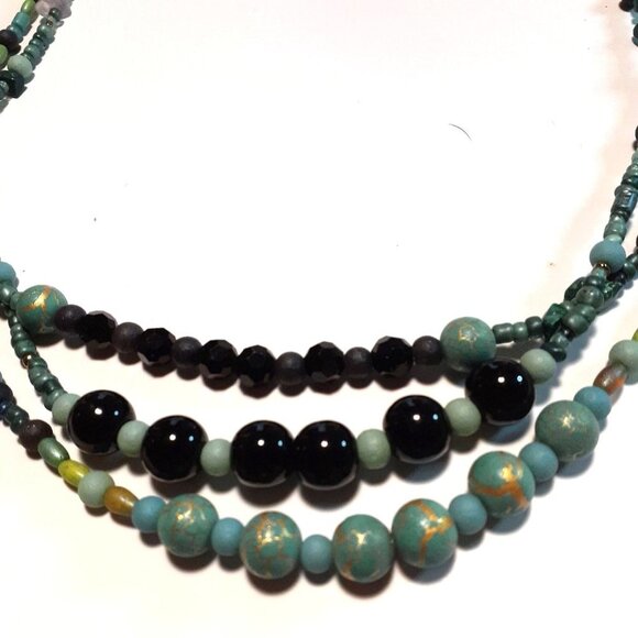 Handmade Multistrand Necklace 30" - Picture 2 of 4